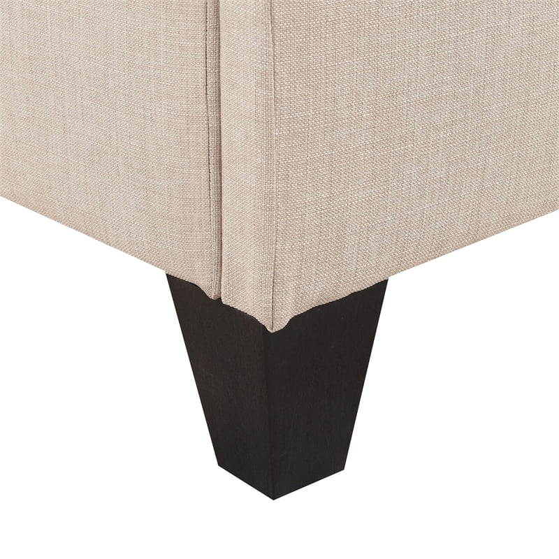 Natural Contemporary Full Platform Bed T5778