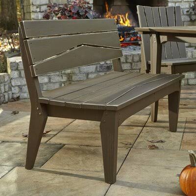 Olive Gray Wash Garden Bench Y621177
