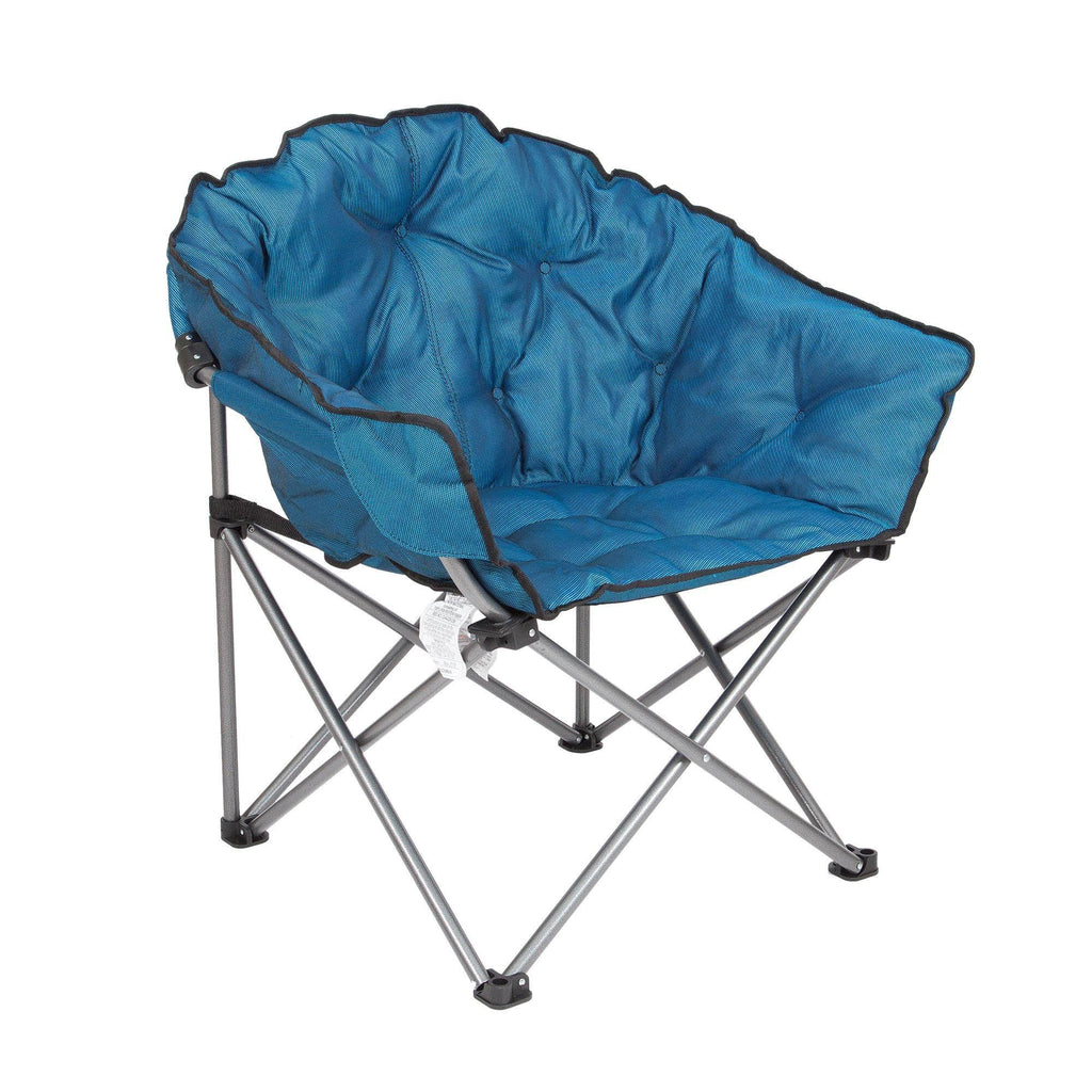 Blue/Black 4 Pack Folding Padded Outdoor Club Chair with Carry Bag E2828