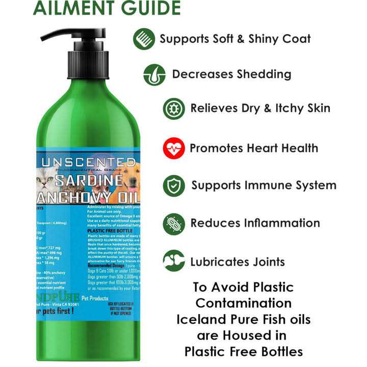 Unscented Sardine-Anchovy Oil Pet Supplies E514623