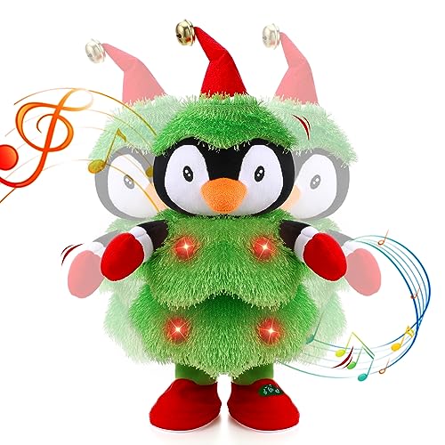 LED Musical Penguin Stuffed Animal Plush Toy C7829