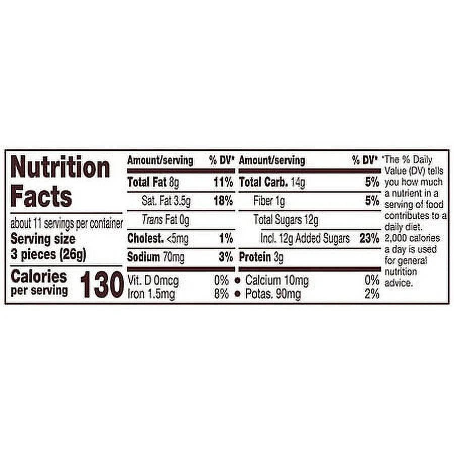 Dark Chocolate Peanut Butter Cups Candy 10.2oz Pack of 2 F8015