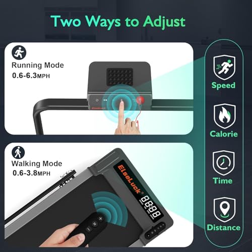 Walking Pad, Under Desk Treadmill, 2 in 1 Portable Treadmill with Remote Control, LED Display S651