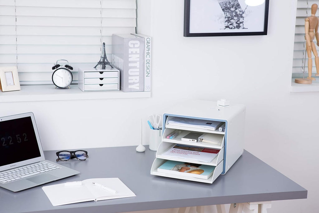 4 Tier Stackable File Cabinet with Sliding Drawers C7194