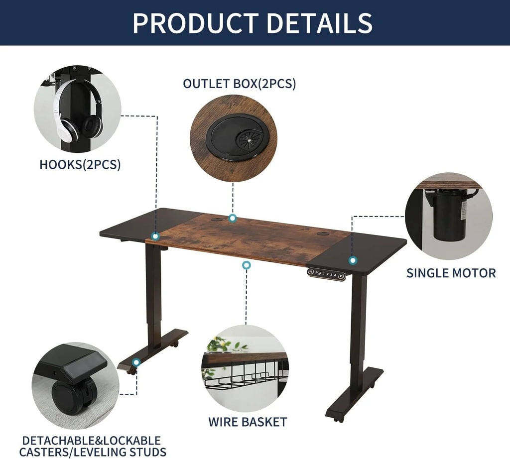 Electric Height Adjustable Standing Desk H383551