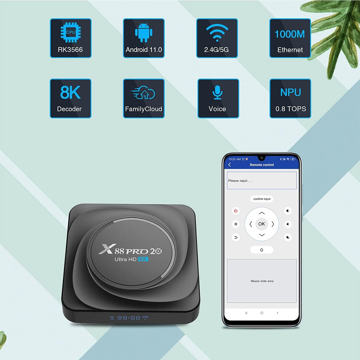Android TV Box 4GB RAM 32GB ROM Pack of 2 Q1901