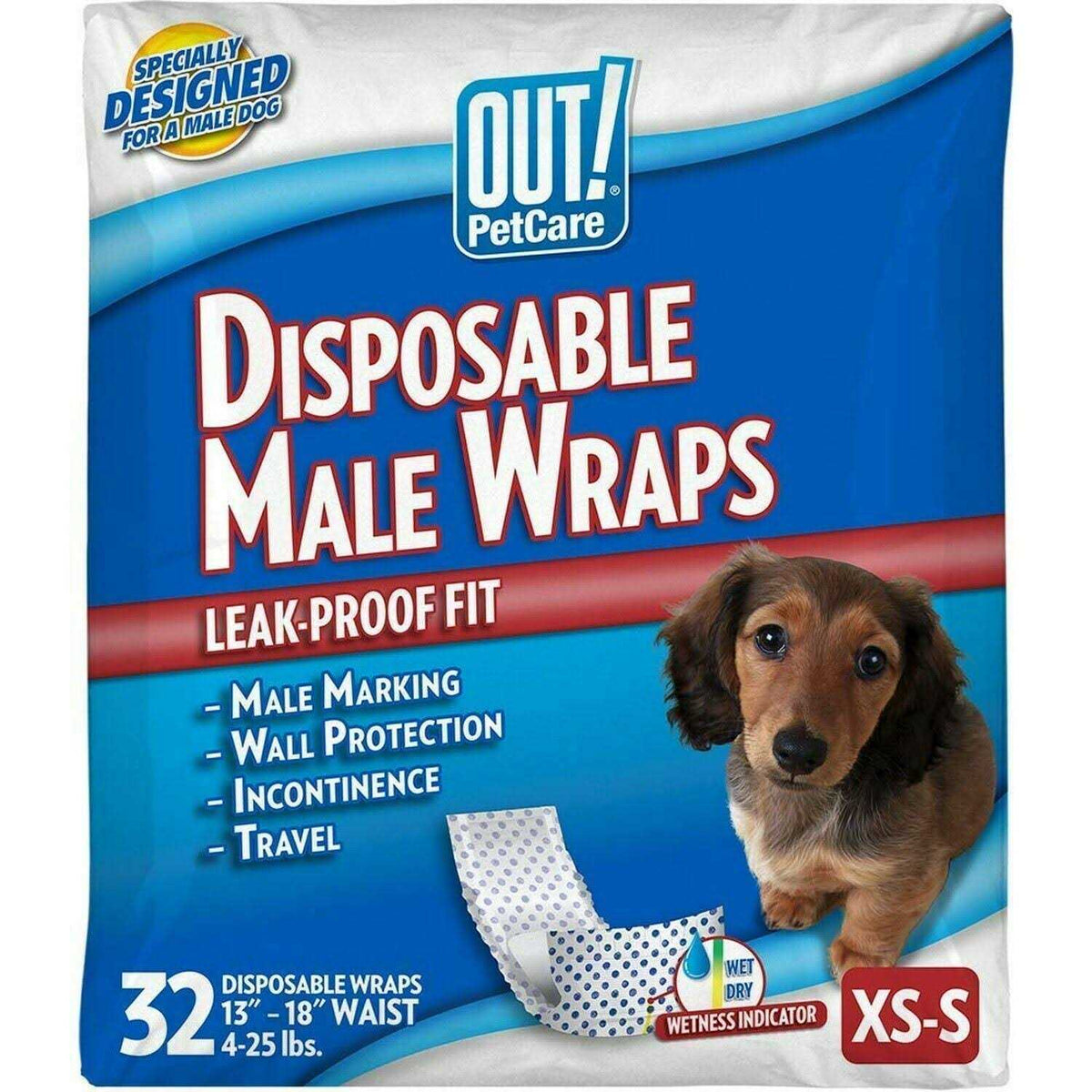 Disposable Male Dog Diapers with Leak Proof Fit J690