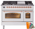48 Dual Fuel Propane Gas Range with Copper Trim D537