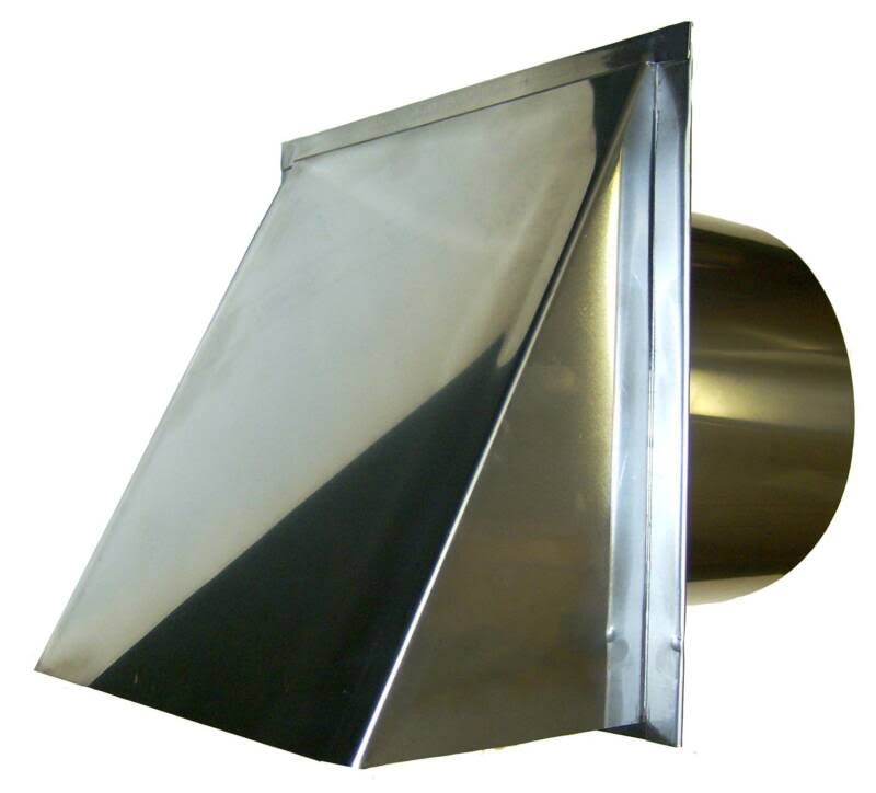 3 inch Round Stainless Steel Wall Vent Cap with Screen T4736