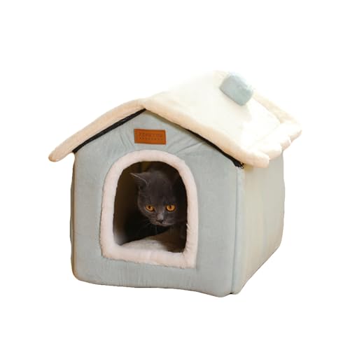 Christmas Cat Bed Plaid Cat Tent L K3079