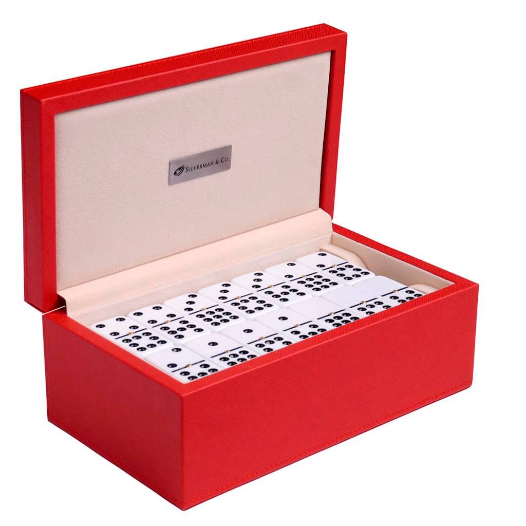 White Domino Set with Red Case F709