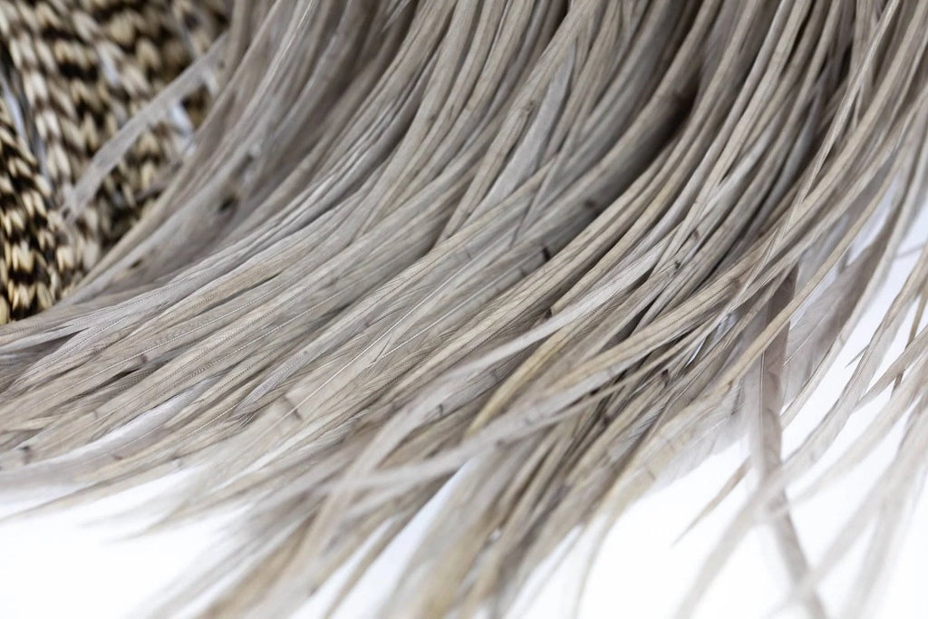 Silver Grade Full Saddle - White Dyed Brown U5295