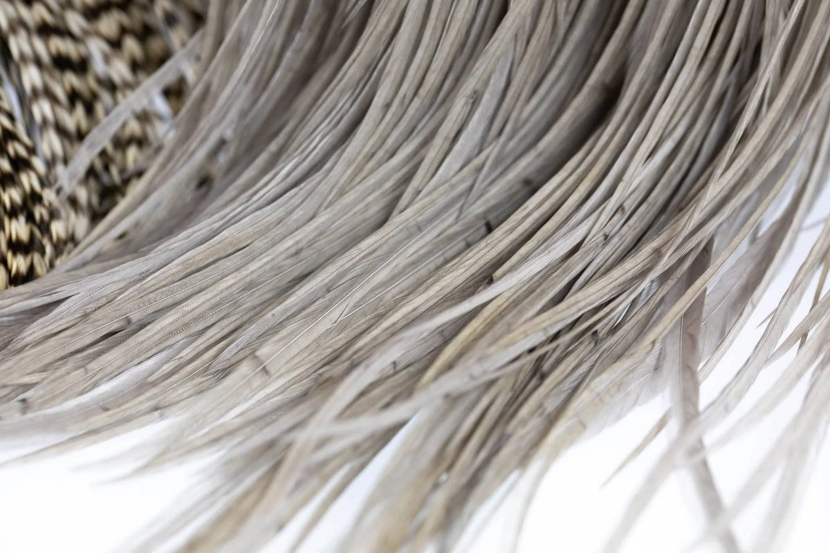 Silver Grade Full Saddle - White Dyed Brown U5295