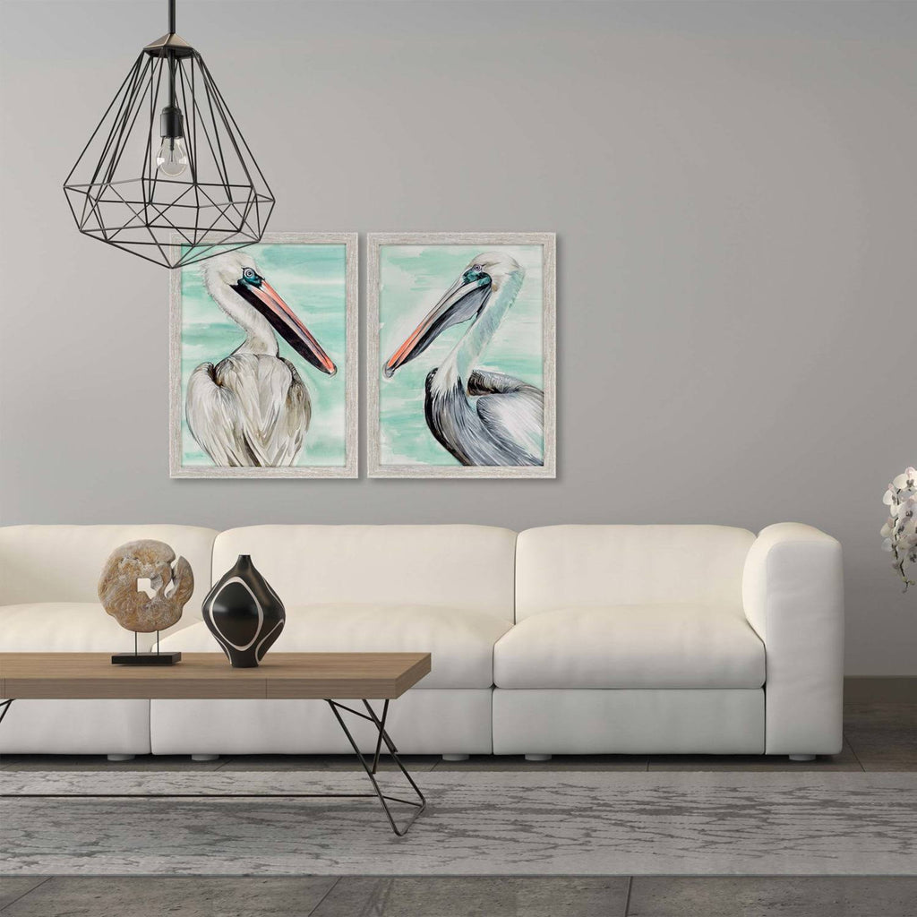 Set/2 Turquoise Pelican H715