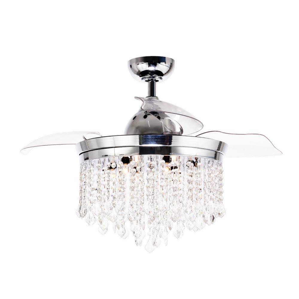 Chrome 42-in Indoor Ceiling Fan 3-Blade P754