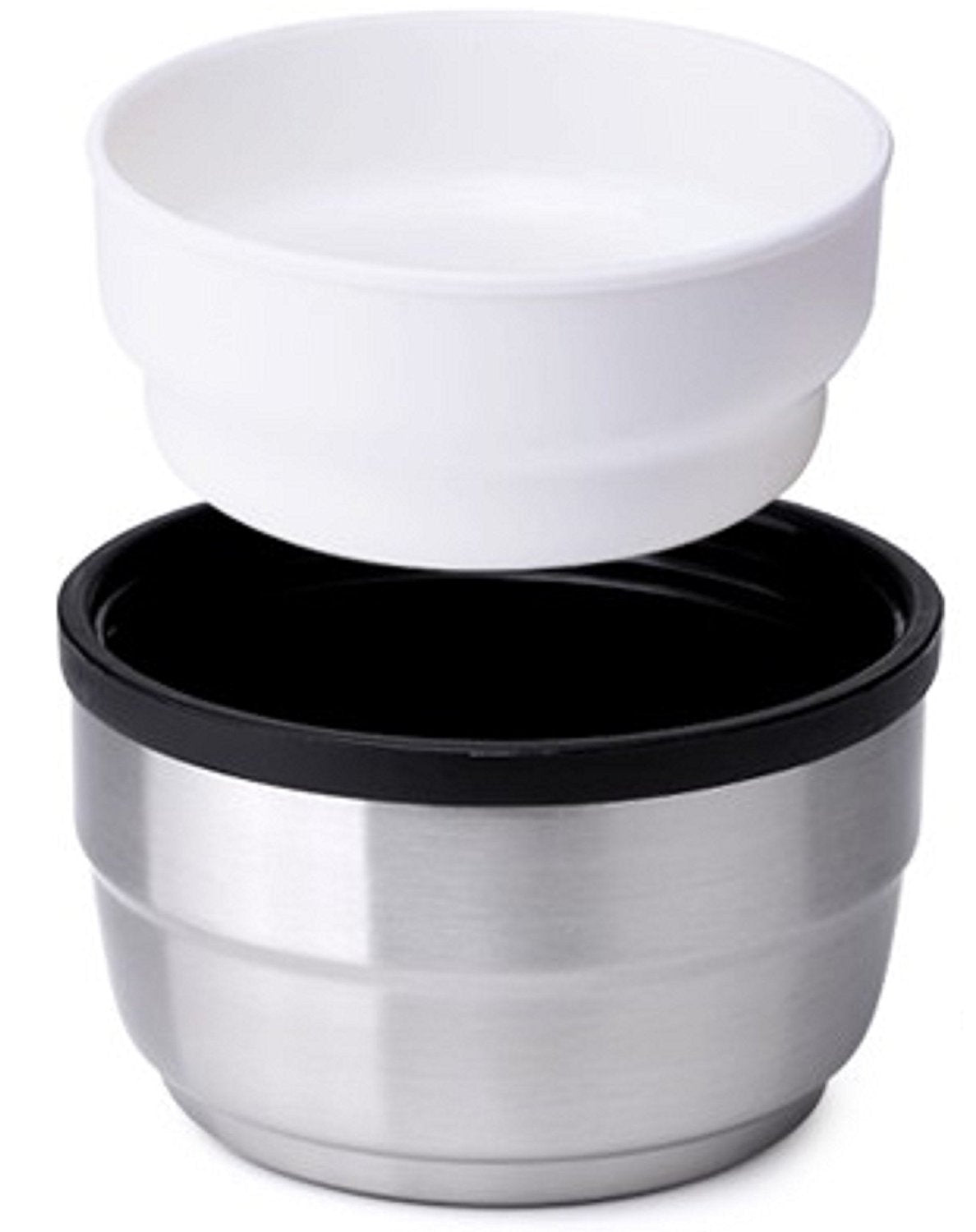 Large Stainless Steel Double Wall Vacuum Insulated Beverage Bottle with Plastic Drinking Mug K391085