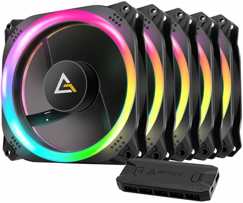120mm Case Fan with Fan Controller 5 in 1 Pack C379