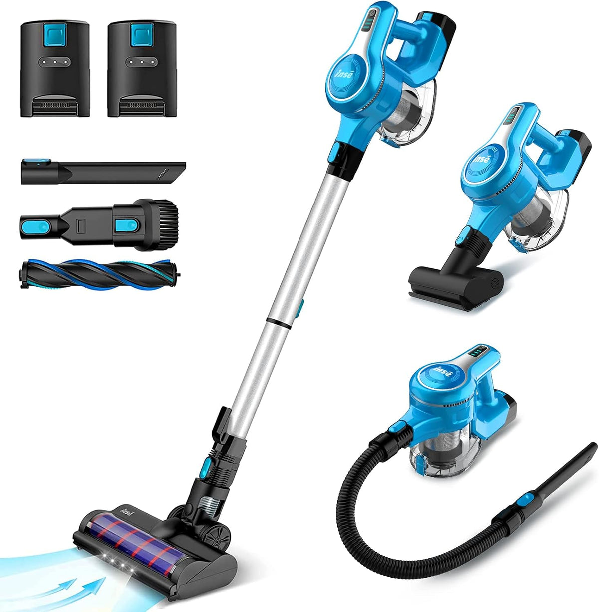Cordless Stick Vacuum Cleaner with Rechargeable Battery C59487