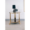 Champagne Round End Table P5170