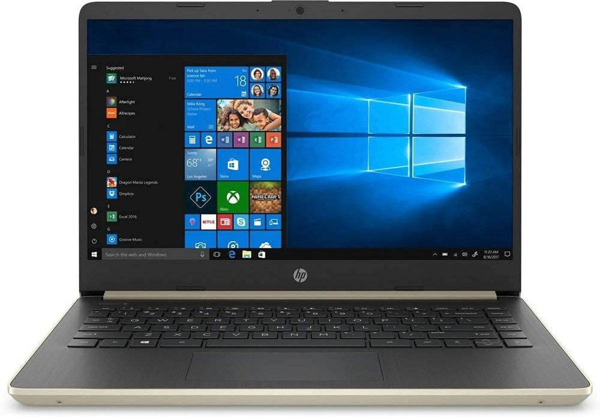 14" HD Laptop Intel i3 16GB RAM 256GB SSD Gold Windows 10 Pro R894