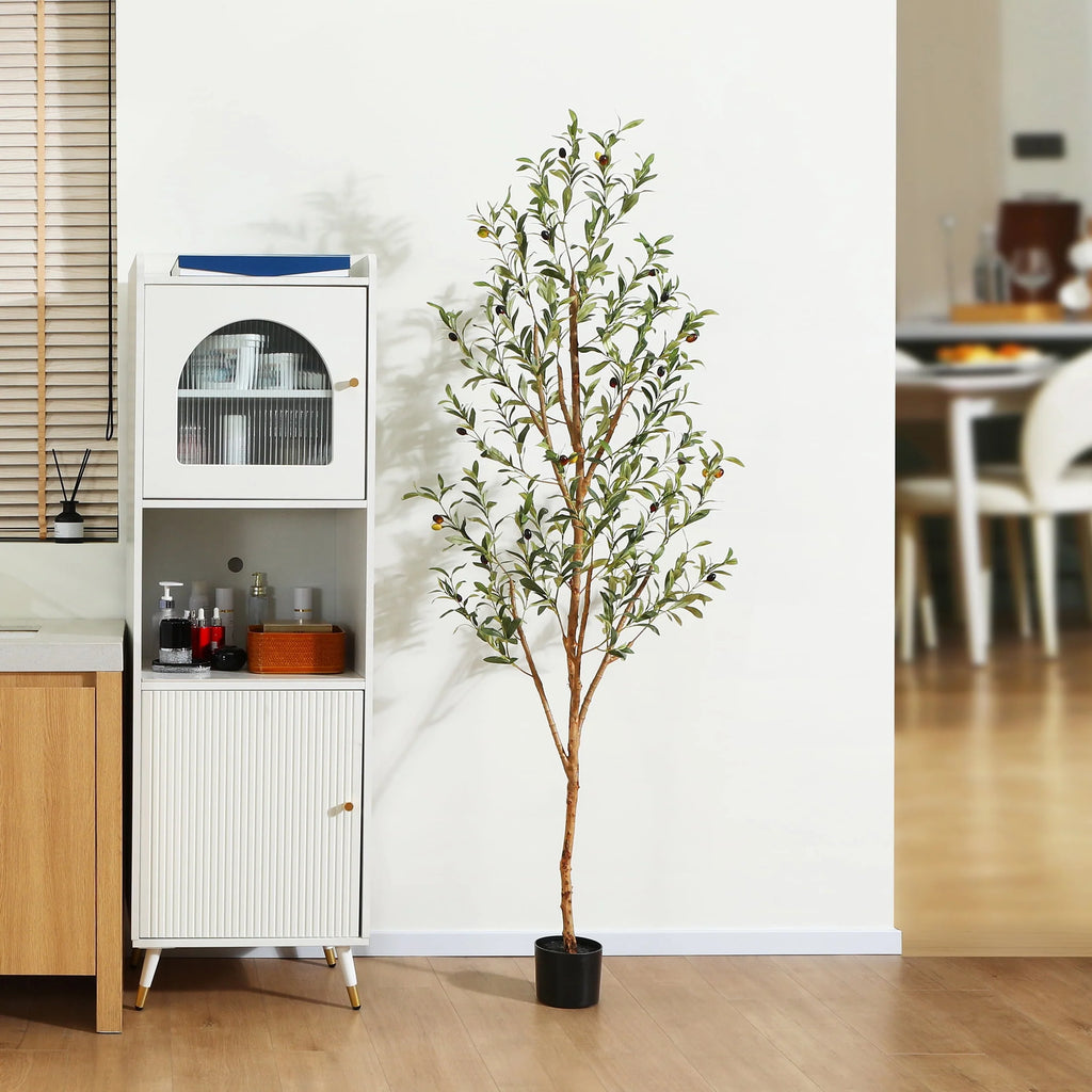 6 ft Artificial Olive Plant with Fruits U5737