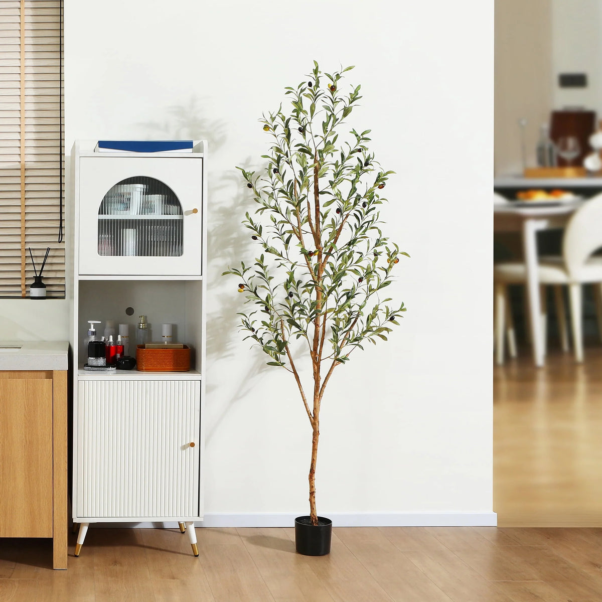 6 ft Artificial Olive Plant with Fruits U5737