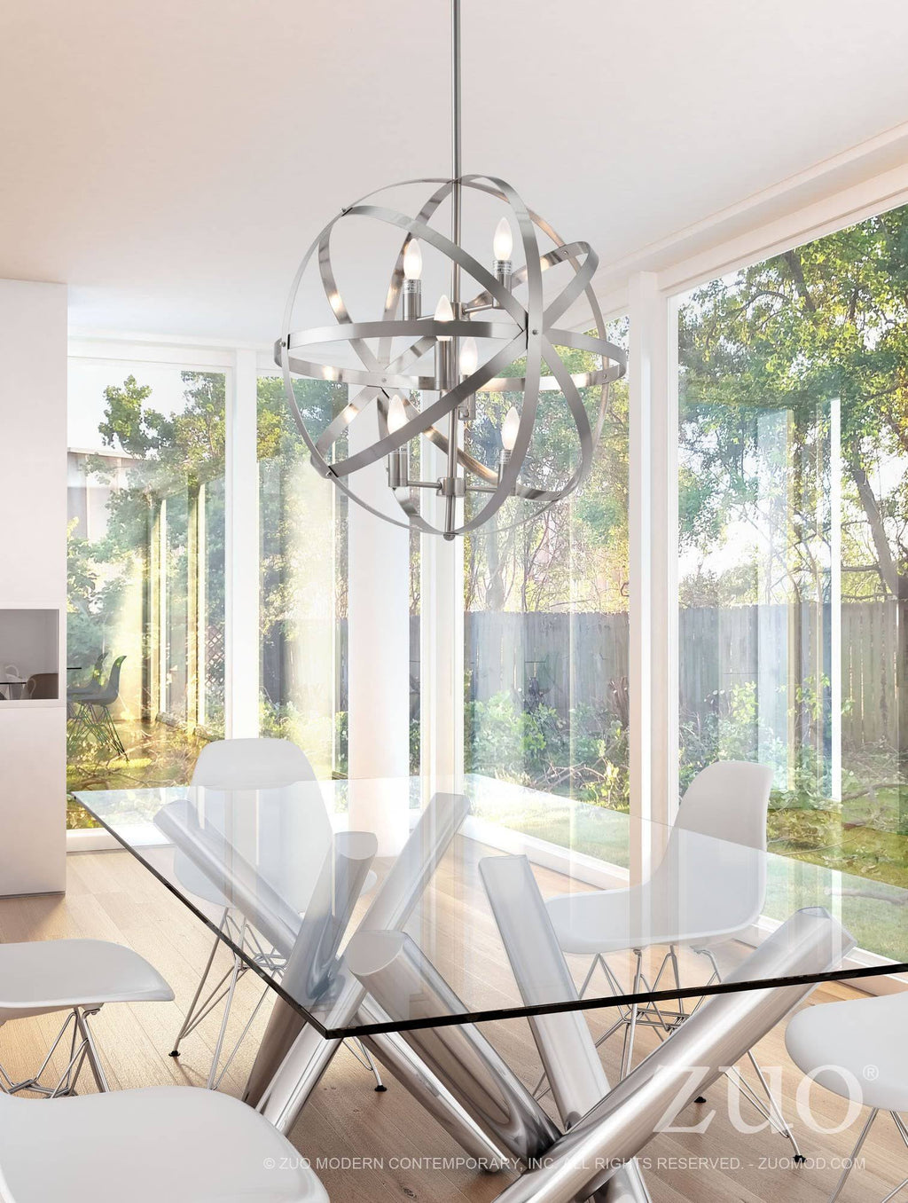 Satin Nickel Ceiling Lamp G812956