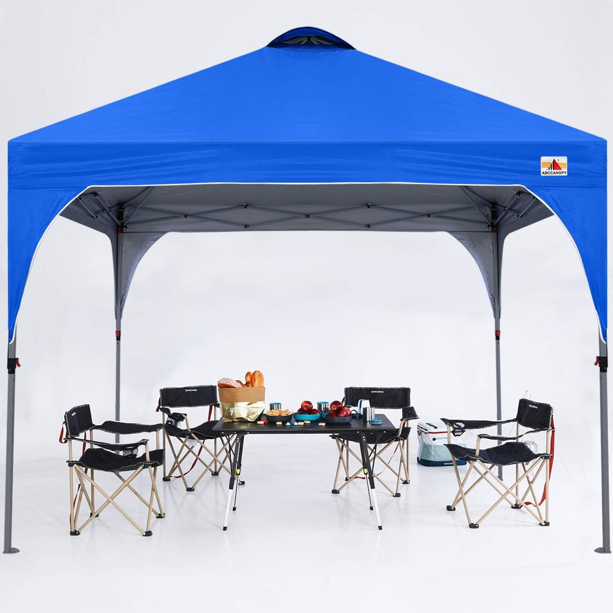 White Pop up Canopy Tent 10x10 Camping Sun Shelter G7393