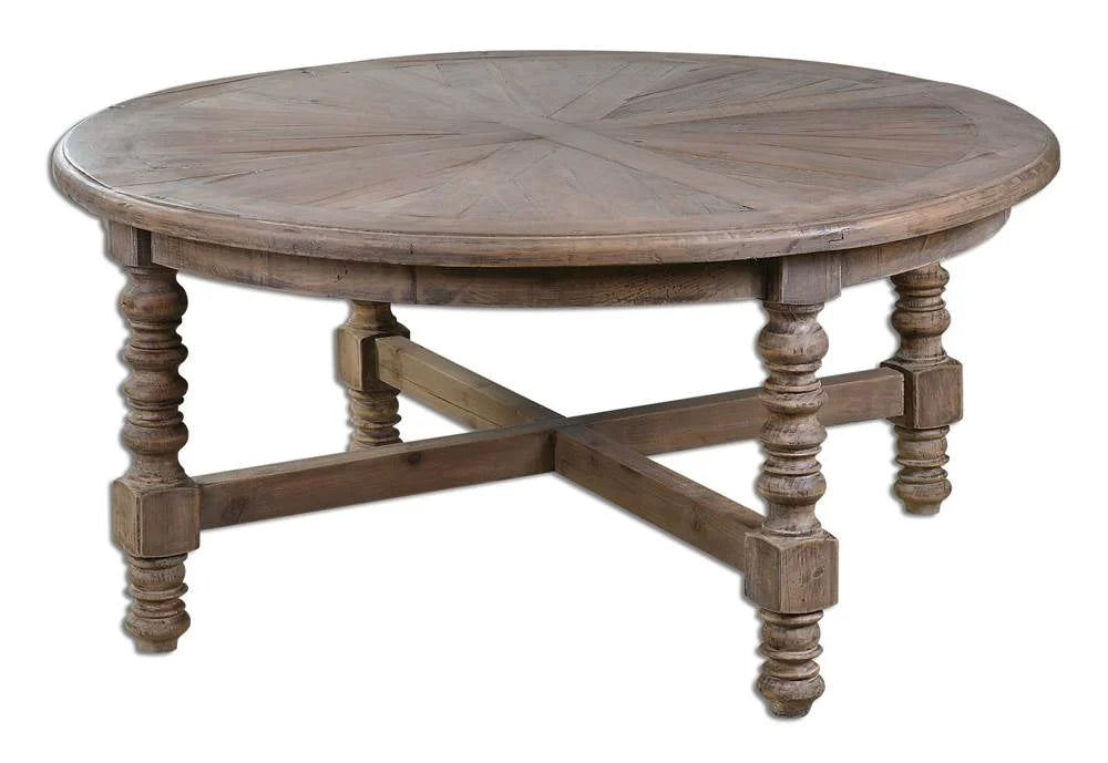 42"W Reclaimed Fir Wood Coffee Table S9574