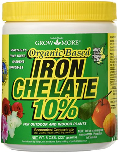 Organic Iron Chelate Concentrate (10% Iron) 8 oz Water Soluble Chelated Iron R98414
