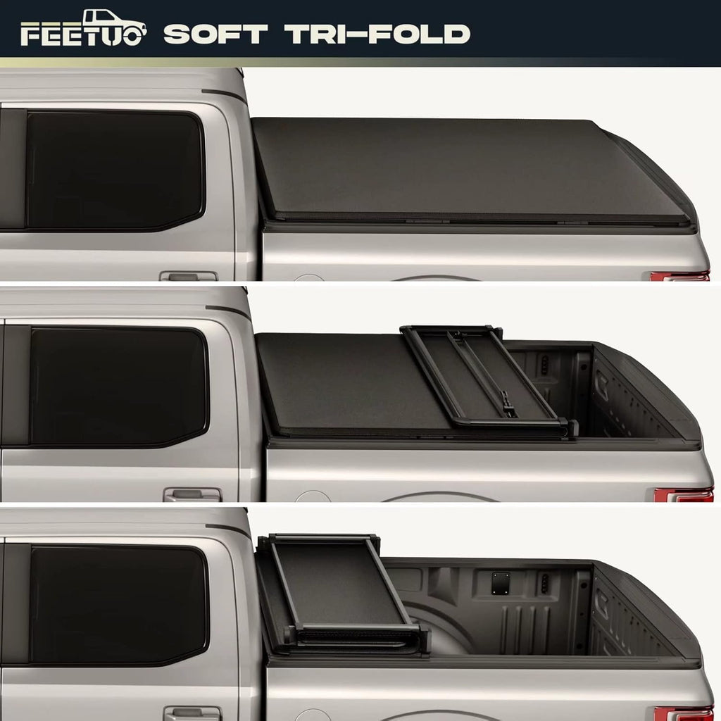 Soft Tri-Fold Tonneau Cover Truck Bed Z78287