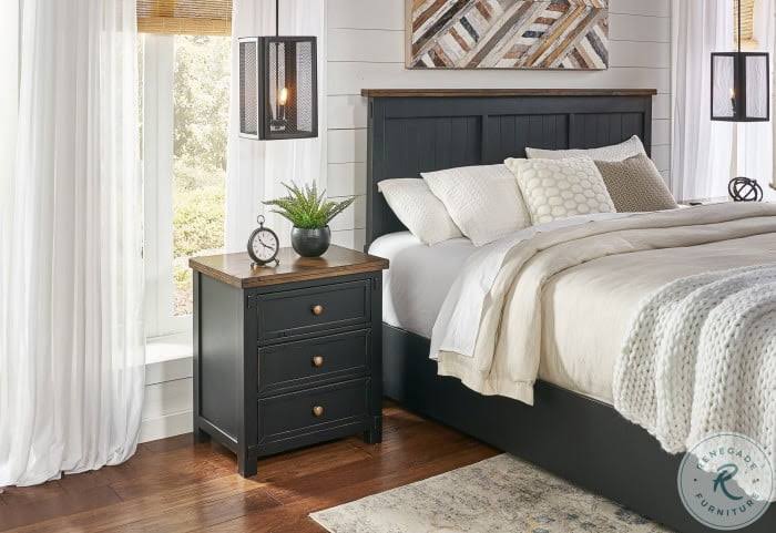 Black Nightstand U7881