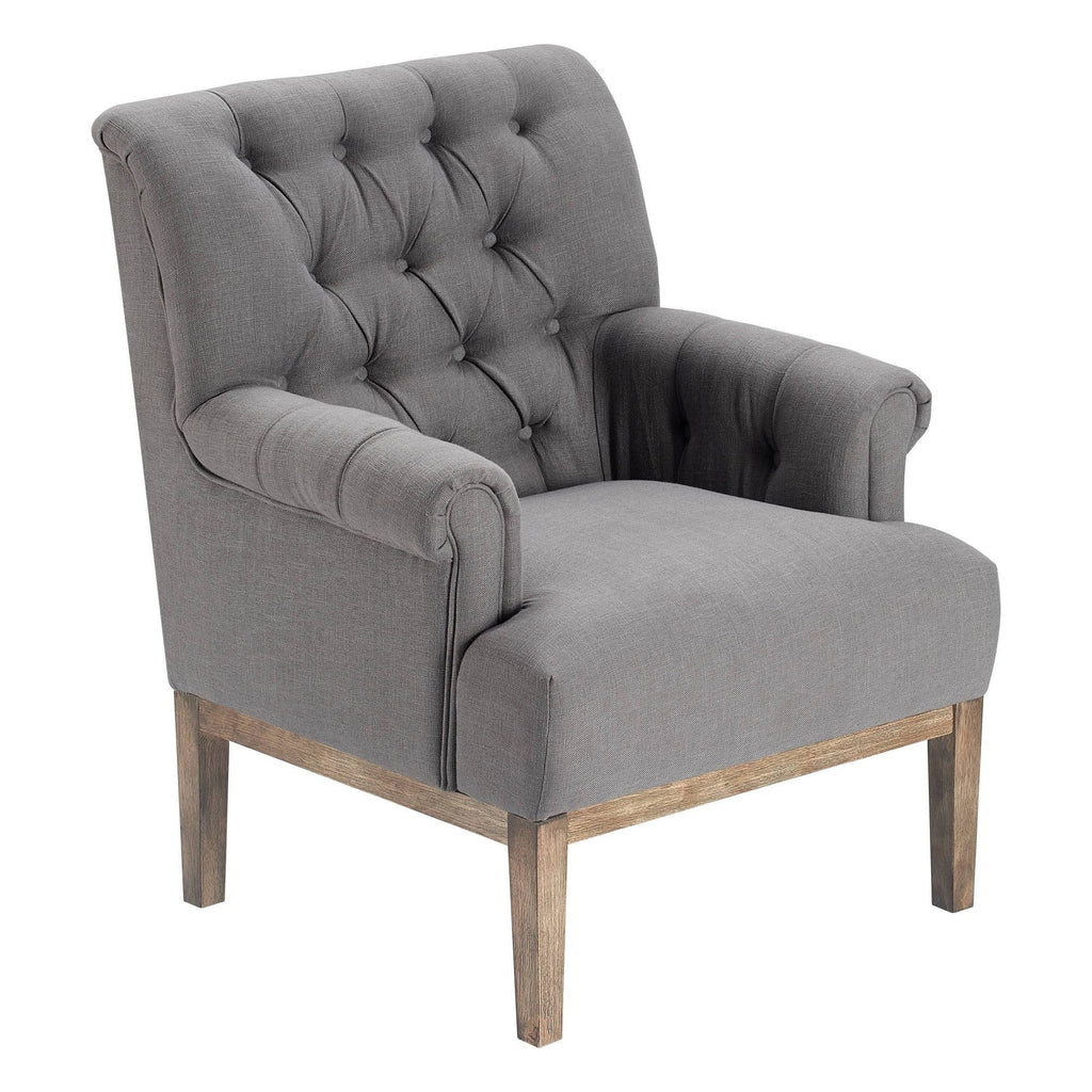 Gray Tufted Accent Chair S64126