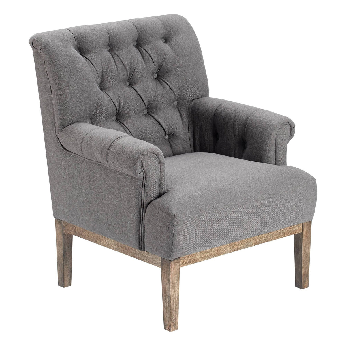 Gray Tufted Accent Chair S64126