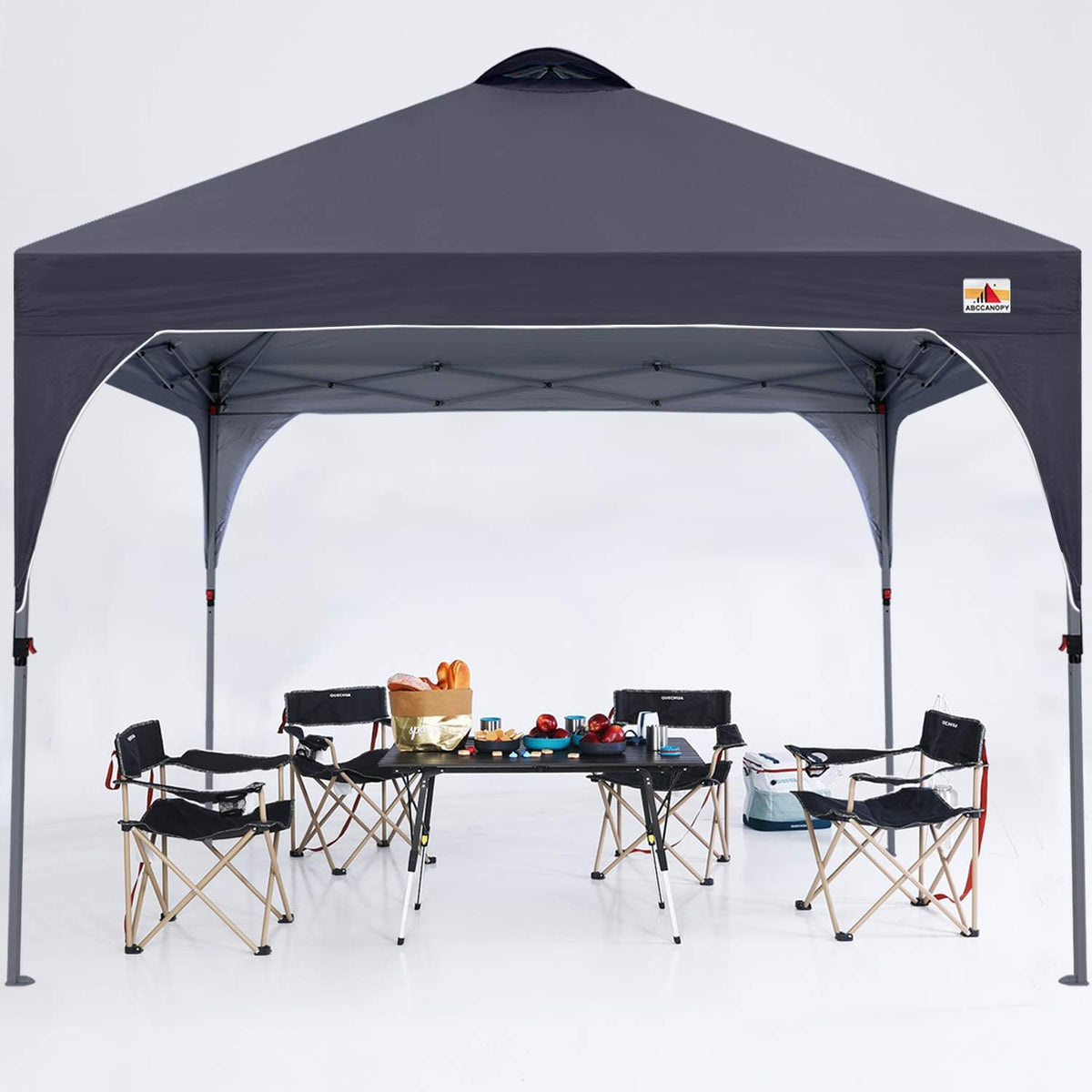 White Pop up Canopy Tent 10x10 Camping Sun Shelter G7393
