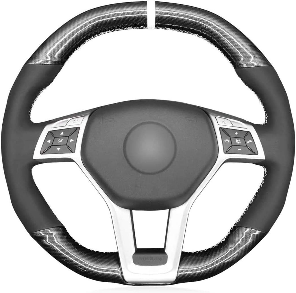 Black Suede Steering Wheel Cover G201745