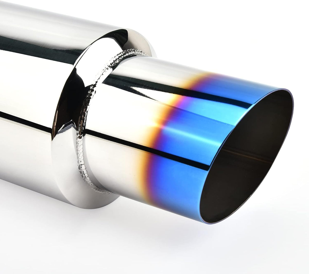 Stainless Steel Exhaust Tip, 15" Length, 2.25'' Inlet 3'' Outlet, Pack of 2 X9412