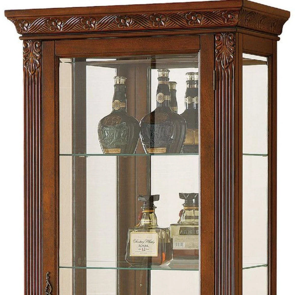 Cherry Curio Cabinet F9445