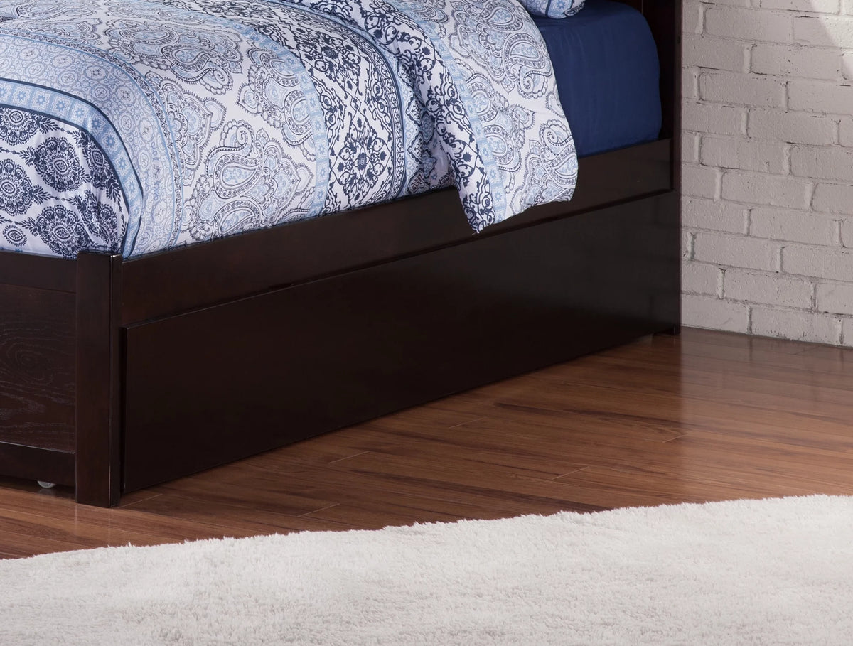 Full Espresso Trundle Bed Y246