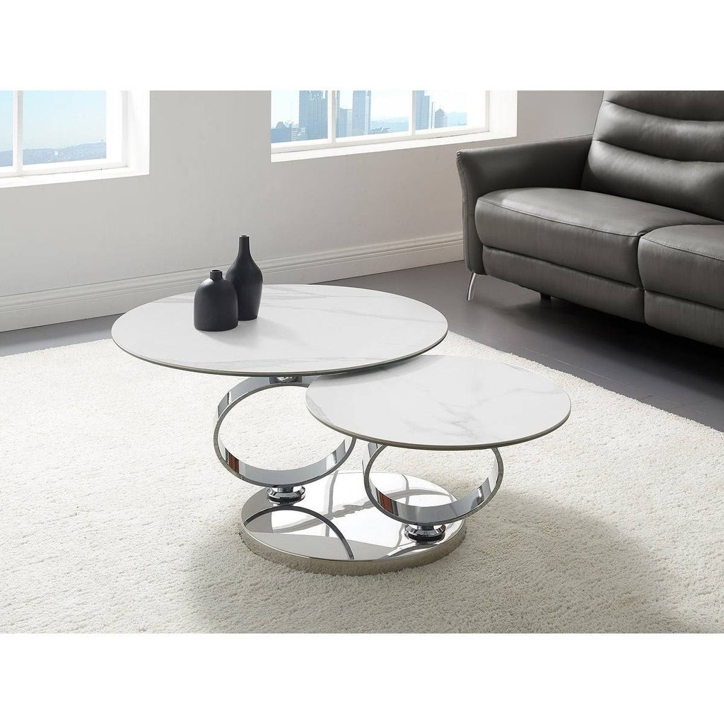 High Polished Stainless Steel Base Coffee Table X279900