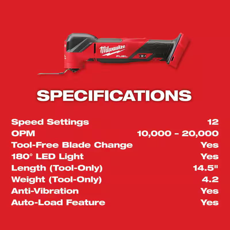 18V Cordless Brushless Oscillating Multi-Tool Kit with 6.0ah Battery U9682