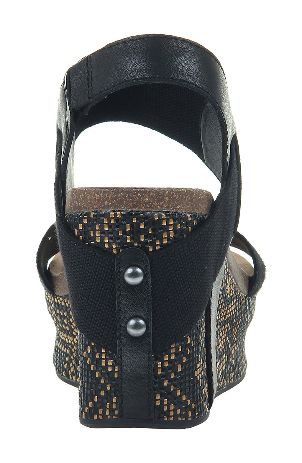 Black Jute Wedge D999282