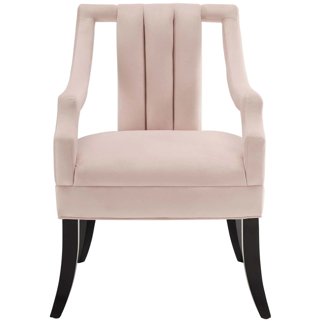 Pink Velvet Accent Side Chair X692