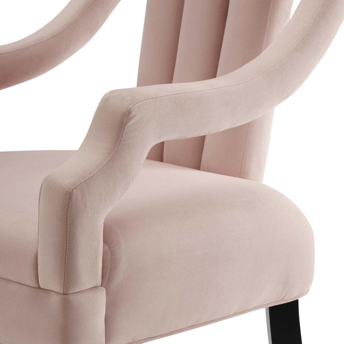 Pink Velvet Accent Side Chair X692