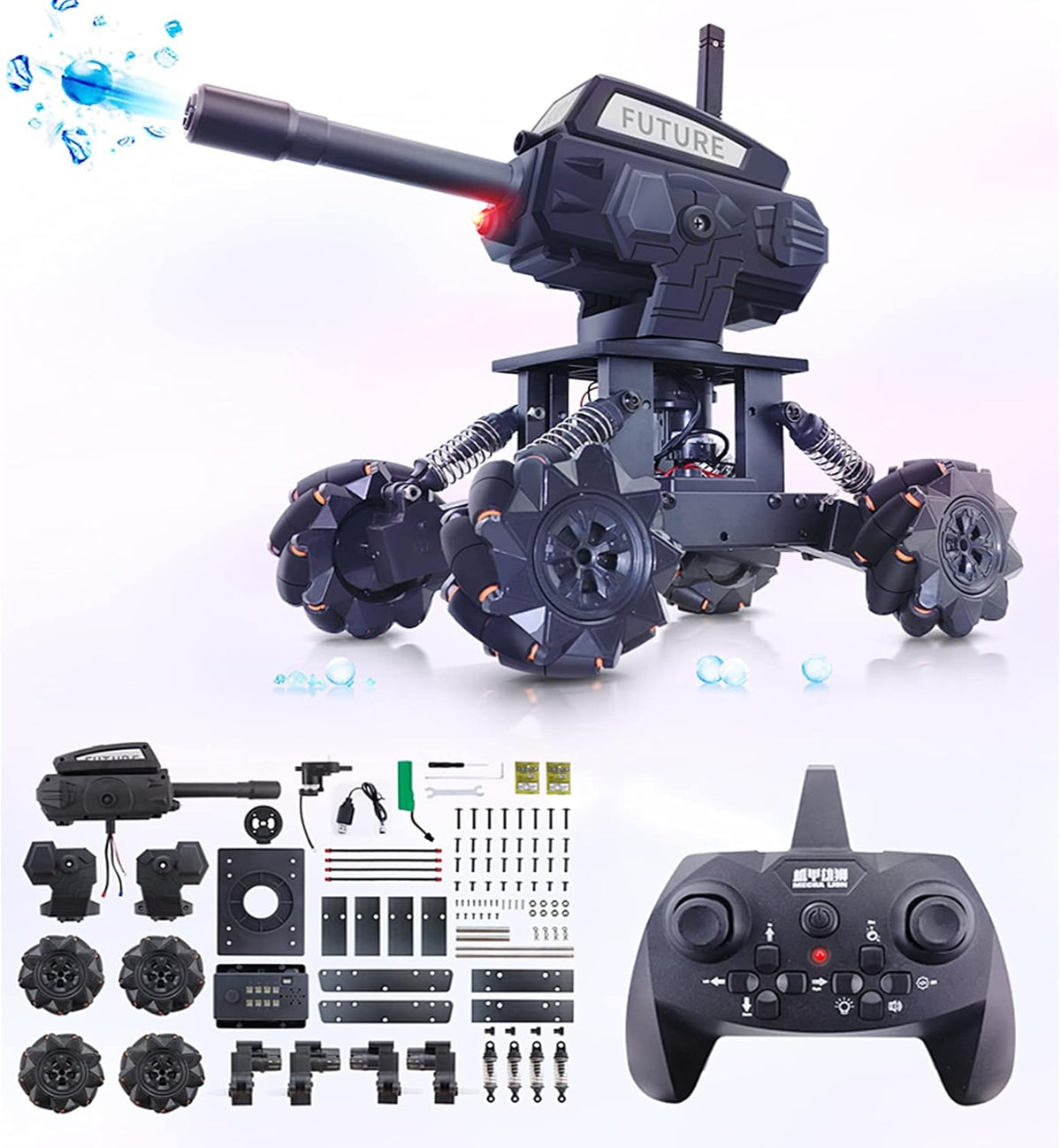 Smart Robot Arm Kit 2-in 1 Science Kits 4-DOF Robotic Car S6072