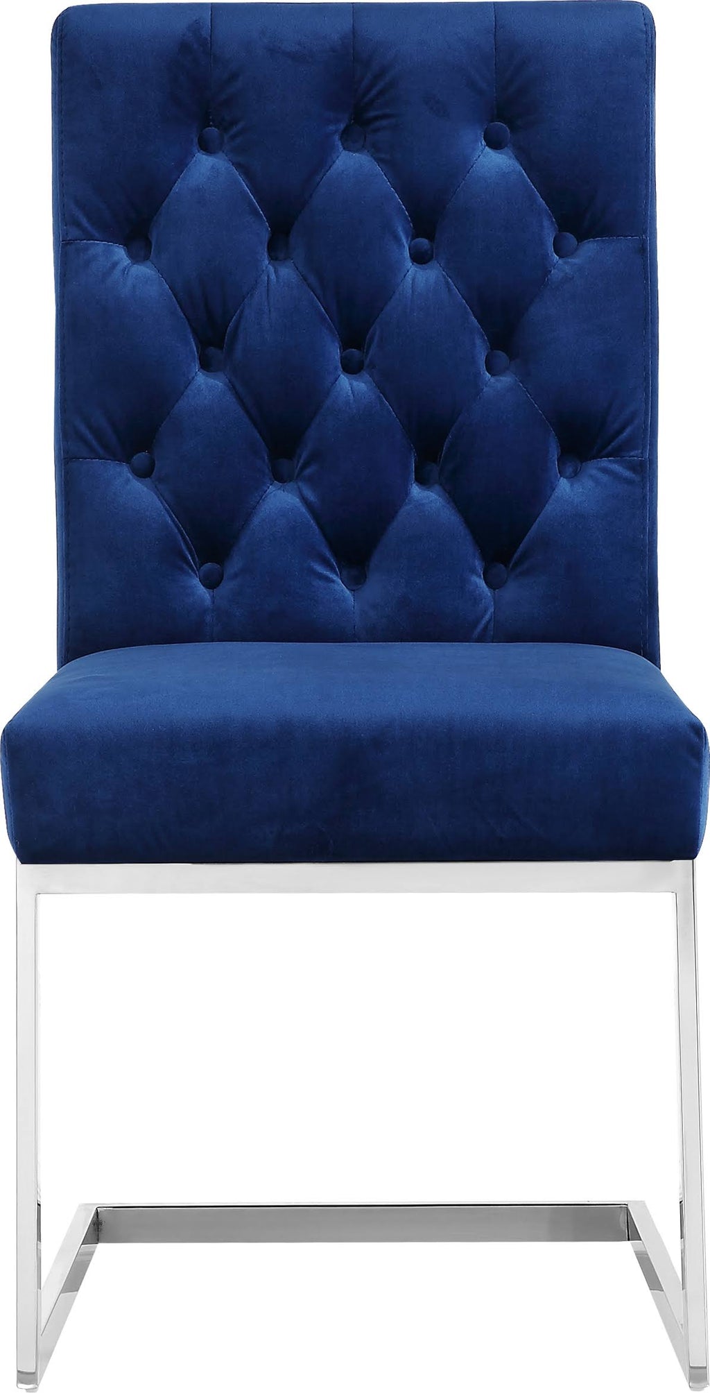 Navy Velvet Dining Chair Set of 2 L169985