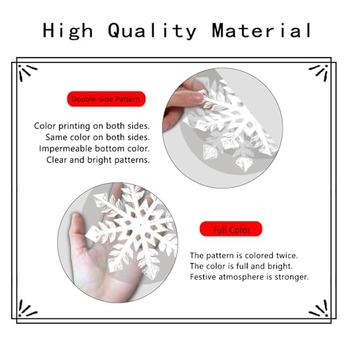 Extra Large Snowflake Window Clings H227