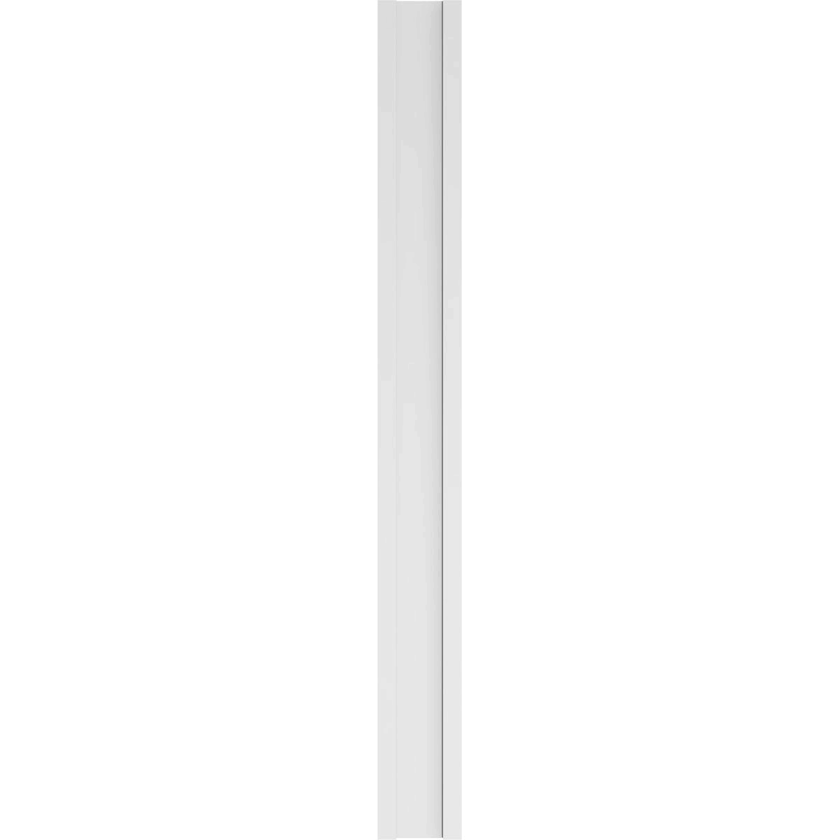 Two Equal Flat Panel PVC Pilaster with Decorative Capital & Base (Pair) U911462