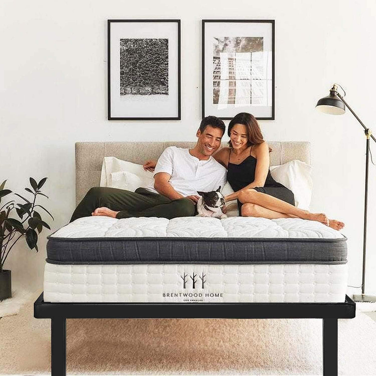 California King Platform Bed Frame with Storage Heavy Duty Metal H5103