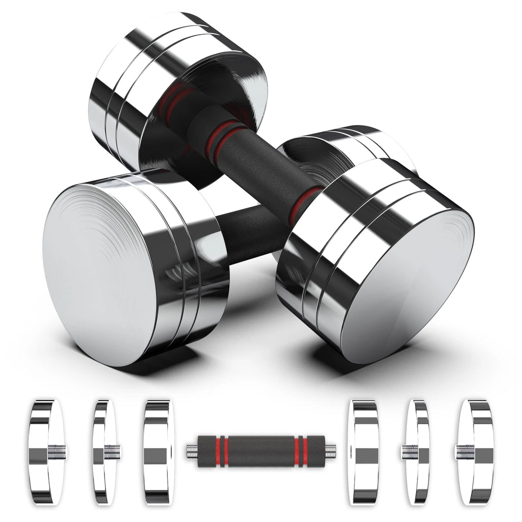 Adjustable Dumbbell Set with Foam Handles Y191